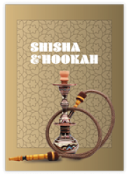 Shisha and hookah pipe on ornate background